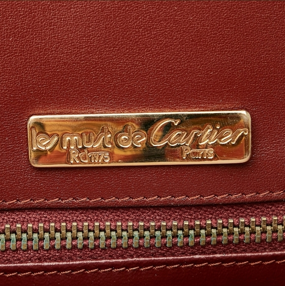 Rare⚜️Cartier Must de Cartier Leather Tote Bag - Picture 4 of 15